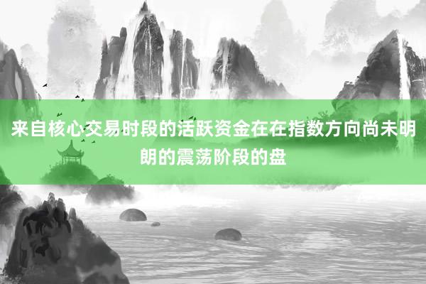 来自核心交易时段的活跃资金在在指数方向尚未明朗的震荡阶段的盘